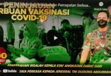 Panglima TNI Meninjau Pelaksanaan Percepatan Serbuan Vaksinasi di Kota Ambon